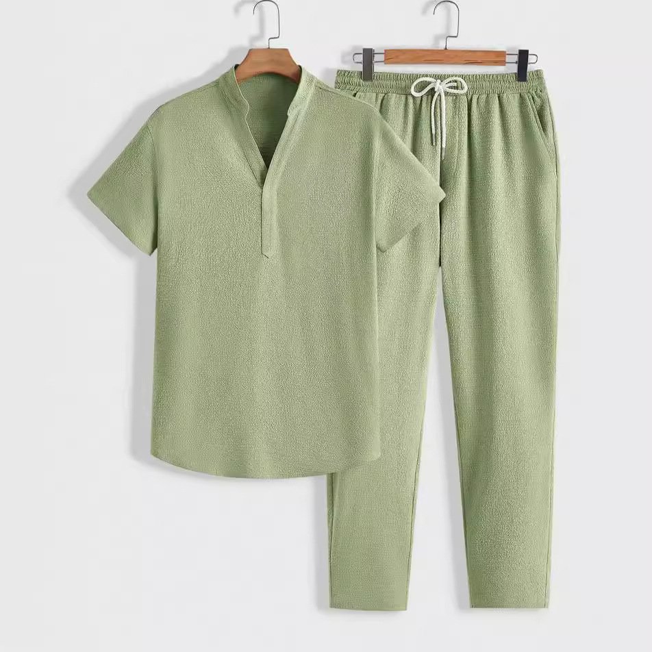 Summer New European And American Style Mens Casual Sports Suit