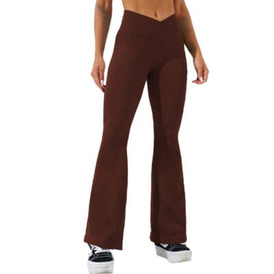 Seamless High-waist Wide-leg Pants Workout Yoga Pants