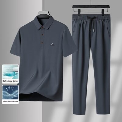 T-shirt Casual Sport Two-piece Set Casual Pants