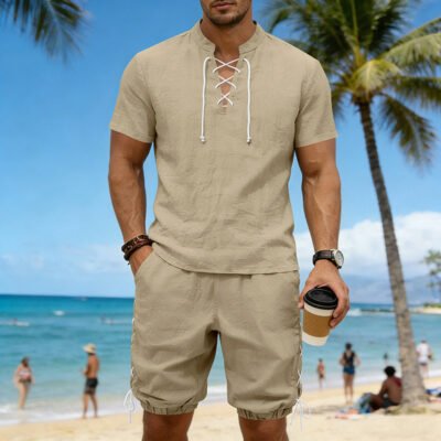 Summer Hip-Hop High-Street Men's Short-Sleeve