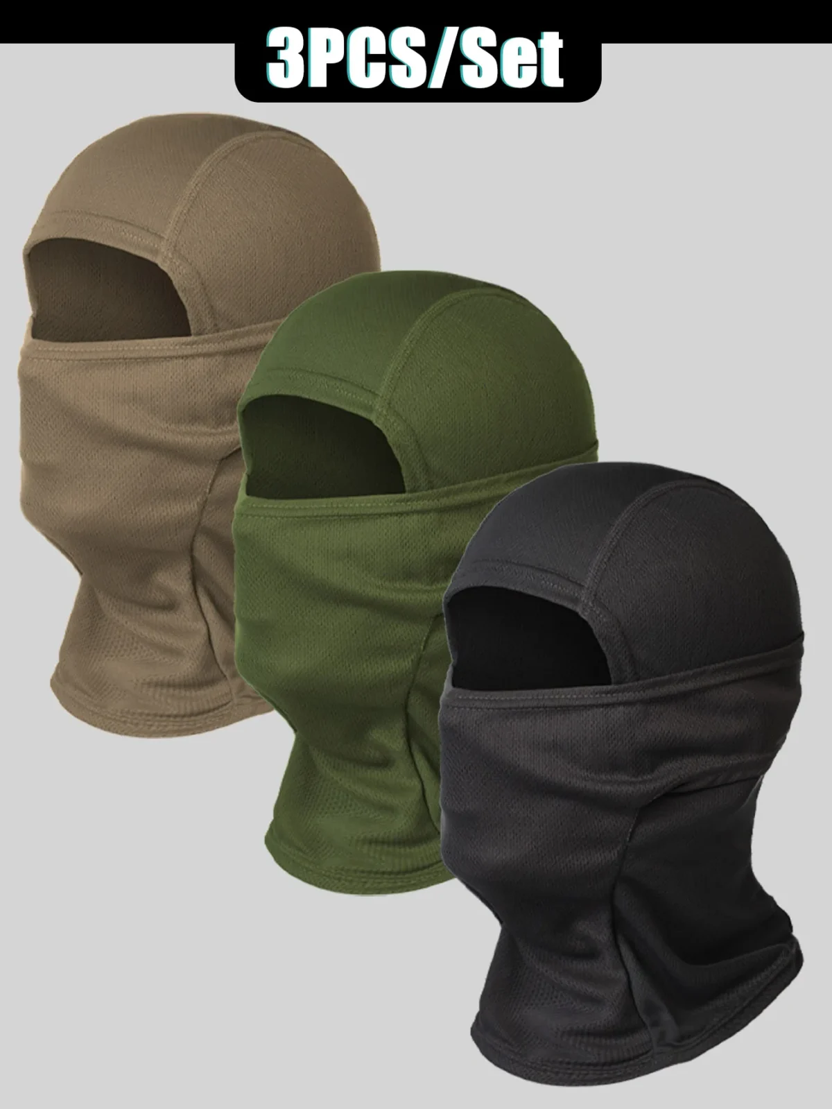 Musion Motorcycle Balaclava Sun Protection Full Face Mask Breathable Mesh Airsoft Mask Balaclava Bicycle Cycling Head Cover Unde