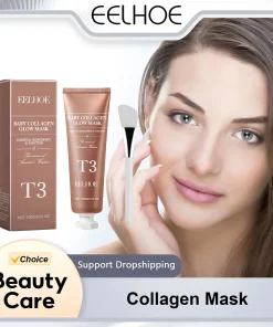 EELHOE Collagen Mask Deep Cleansing Large Pores Remover Blackhead Purifying Peeling Mask for Face Clean Skincare Products Sets