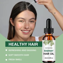 Alternative view of Rosemary Dense Hair Essential Oil Repair Hairs Damage Prevent Hair Loss Promotes Hair Growth Fights Dandruff Dry ScalpAdds Shine