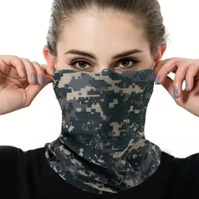 Cycling Face Mask Absorb Sweat Breathable Fishing Training Sport UV Face Scarf Neck Gaiter Summer Face Bandana Ice Silk Men Wome