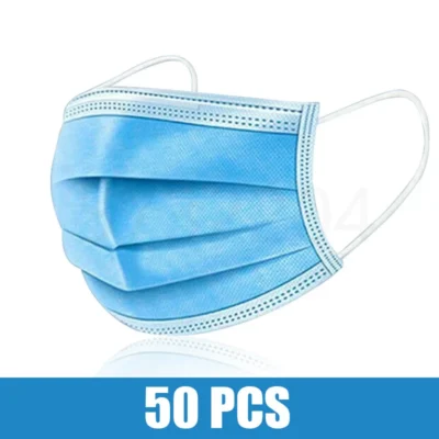 10/50/100/200PCS Disposable Mask Earloop Pink Bule Black White Mouth Masks 3 Layers Meltblown Non-Woven Breathable Face Mask