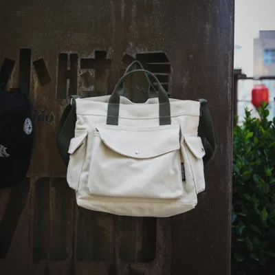 Korea ins canvas shoulder bag 2022 new fashion crossbody bag leisure large-capacity portable schoolbag bag purses and handbags