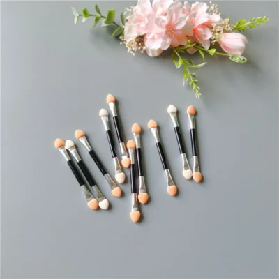 12pcs Double-head Sponge Sticks Eye Shadow Brush Applicator Cosmetic Make Up Nail Art Polish Stick Multifunctional Beauty Tool