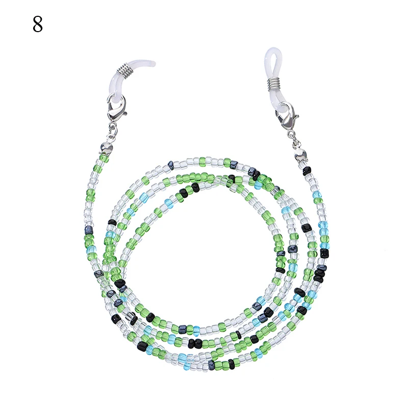 Boho Beaded Glasses Chains Colored Mask Strap Women Face Mask Lanyard Anti Slip Women's Neck Chain For Eyeglass Sunglasses