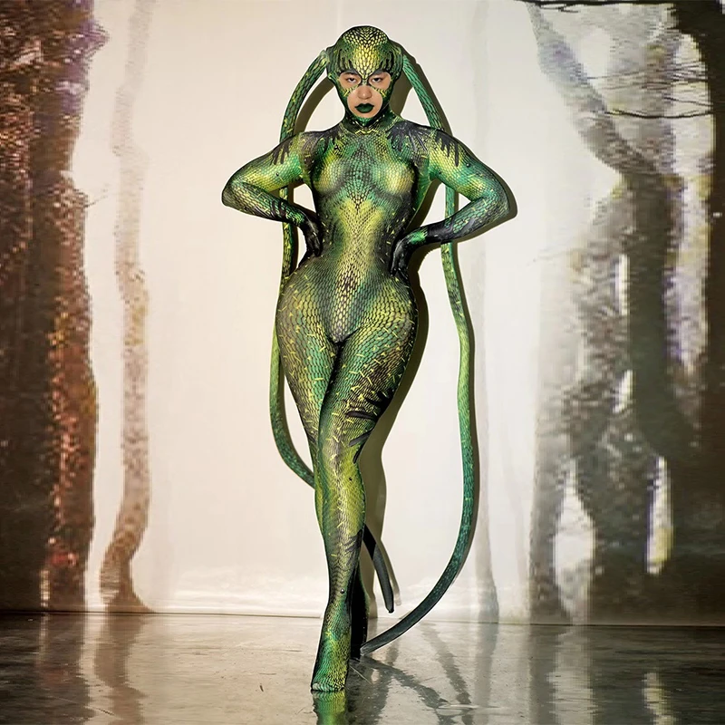 halloween costumes for women Bar Club Party Role Playing Jumpsuit Animal Cosplay Pattern 3D fly print Jumpsuits men rave clothes
