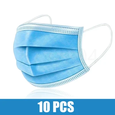 10/50/100/200PCS Disposable Mask Earloop Pink Bule Black White Mouth Masks 3 Layers Meltblown Non-Woven Breathable Face Mask