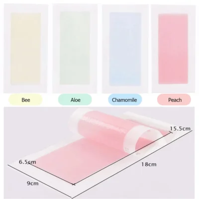 20/40pcs Hair Removal Wax Strips Roll Underarm Wax Strip Paper Waxing Wipe Sticker Beauty Tool for Face Body Leg Arm Hair Remova