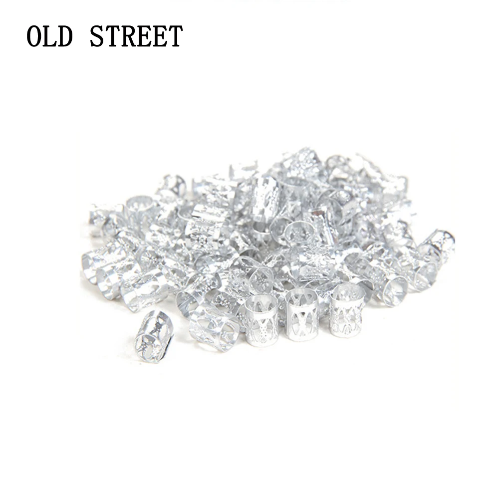 Factory Sale Golden Silver Dreadlock Hair Beads Adjustable Hair Ring Braid Cuff Clip For Hair Accessories Extensions Beauty Tool