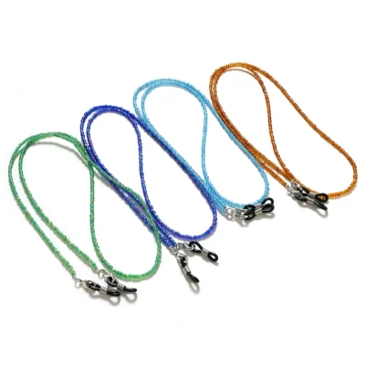 Bohemian Colored Mask Strap Beaded Glasses Chains Women Face Mask Lanyard Anti Slip Women's Neck Chain For Eyeglass Sunglasses