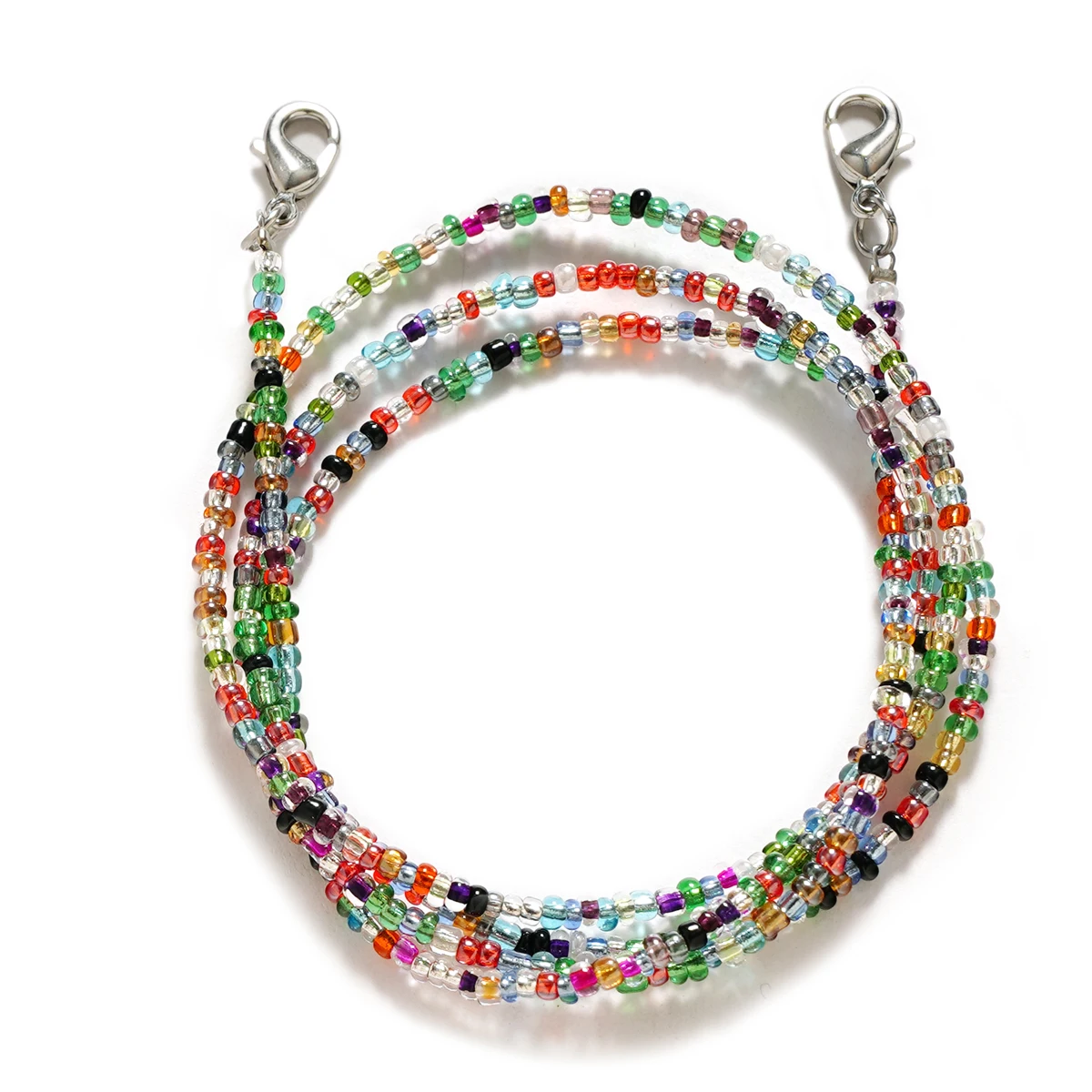 Bohemian Colored Mask Strap Beaded Glasses Chains Women Face Mask Lanyard Anti Slip Women's Neck Chain For Eyeglass Sunglasses