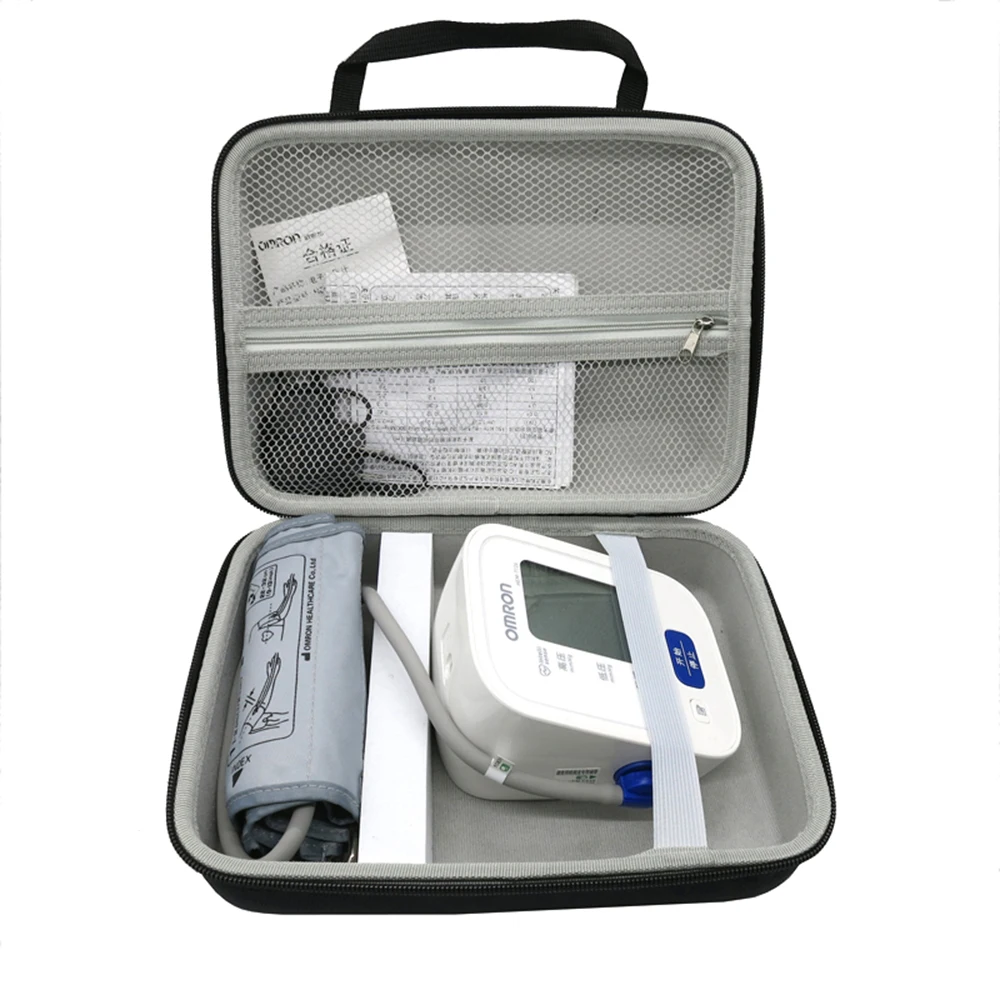 Newest EVA Travel Storage Bag Cover Case for Omron 10 Series Wireless Upper Arm Blood Pressure Monitor (BP786/ BP785N/ BP791IT)