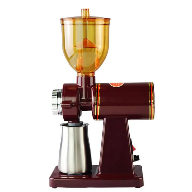 Xeoleo Electric Coffee grinder Coffee bean miller Espresso coffee machine 8 Steps Anti-jump 60mm Flat Burr grinder 100W