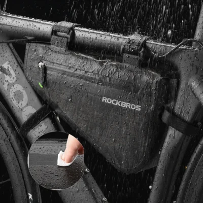 ROCKBROS 8L MTB Road Bike Bags Triangle Bag Pouch Reflective Rainproof Pannier Portable Adjustable Bicycle Bag Bike Accessories