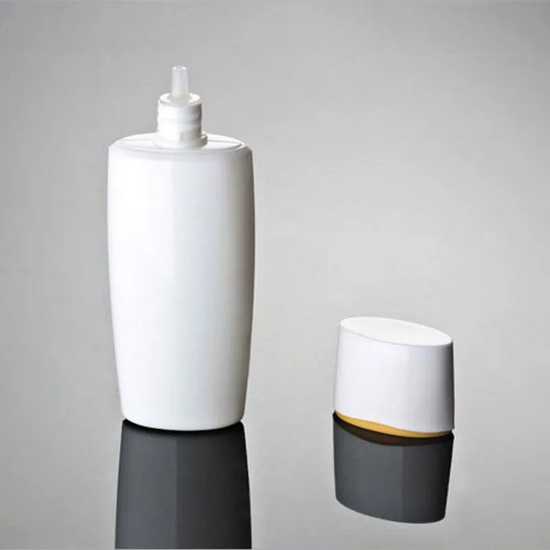 10-30pcs Empty 50ml Soft Tube Squeeze Lotion Bottle White Cosmetic Hose Sunscreen Cream Isolation Cream Skincare Container