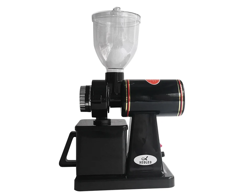 Xeoleo Electric Coffee grinder Coffee bean miller Espresso coffee machine 8 Steps Anti-jump 60mm Flat Burr grinder 100W