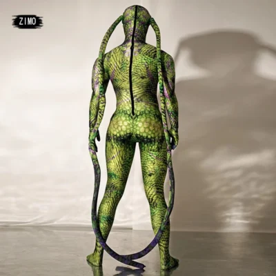 halloween costumes for women Bar Club Party Role Playing Jumpsuit Animal Cosplay Pattern 3D fly print Jumpsuits men rave clothes