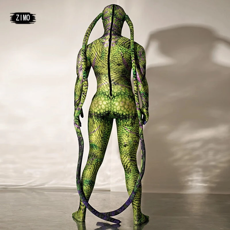 halloween costumes for women Bar Club Party Role Playing Jumpsuit Animal Cosplay Pattern 3D fly print Jumpsuits men rave clothes
