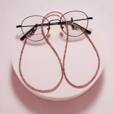 Bohemian Colored Mask Strap Beaded Glasses Chains Women Face Mask Lanyard Anti Slip Women's Neck Chain For Eyeglass Sunglasses