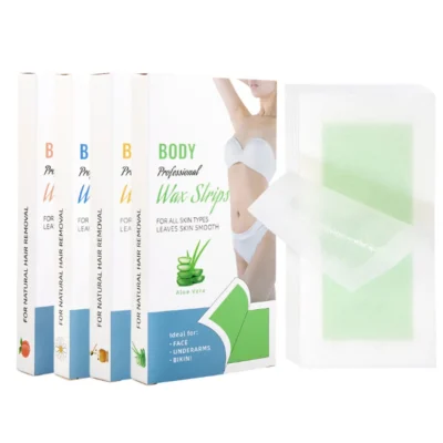 20/40pcs Hair Removal Wax Strips Roll Underarm Wax Strip Paper Waxing Wipe Sticker Beauty Tool for Face Body Leg Arm Hair Remova