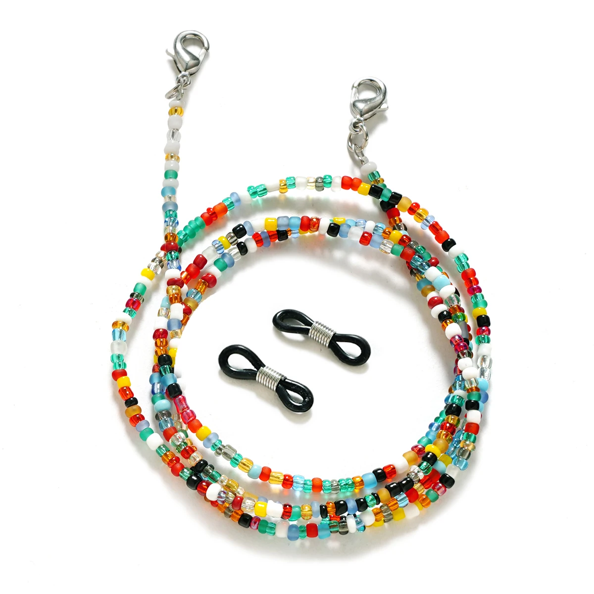Bohemian Colored Mask Strap Beaded Glasses Chains Women Face Mask Lanyard Anti Slip Women's Neck Chain For Eyeglass Sunglasses
