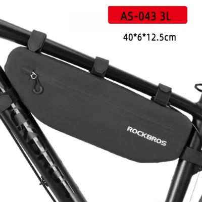 ROCKBROS 8L MTB Road Bike Bags Triangle Bag Pouch Reflective Rainproof Pannier Portable Adjustable Bicycle Bag Bike Accessories
