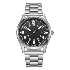 Field Watch with Steel Band Easy Reading Japan Movement