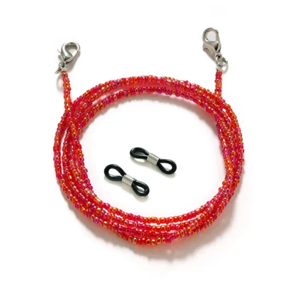 Bohemian Colored Mask Strap Beaded Glasses Chains Women Face Mask Lanyard Anti Slip Women's Neck Chain For Eyeglass Sunglasses