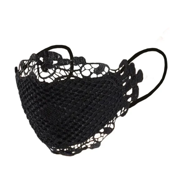 Face Mask Delicate Lace Applique And Face Protect Mouth Cover Beautiful Prints Facemask Dust-proof Masque Halloween Cosplay