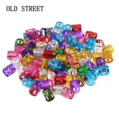 Factory Sale Golden Silver Dreadlock Hair Beads Adjustable Hair Ring Braid Cuff Clip For Hair Accessories Extensions Beauty Tool