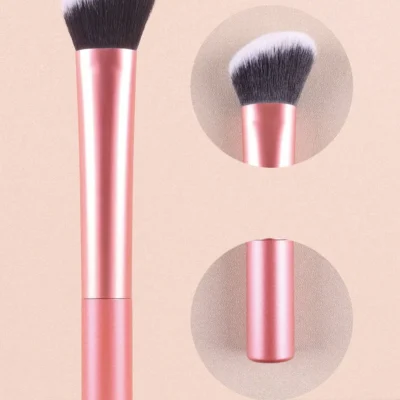 1pc Large Orange Contour Brush - Ideal For Cheeks, Forehead, Chin, Nose Blending And Defining Contours, Perfect For Liquid Found