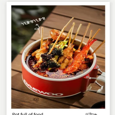 Multifunctional Electric Cooker Handle Foldable Electric Cooker