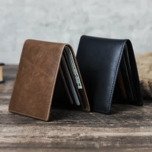 Genuine Leather Small Wallet for Men Casual Card Holder Slim Wallets Bifold Design Male Purse Luxury Money Bag Mini Wallet Thin