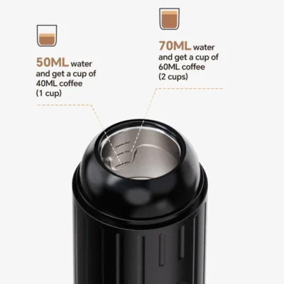 Portable Espresso Machine Heating Coffee Maker Wireless Rechargeable Concentrated Extraction Coffee Machine for Travel Office