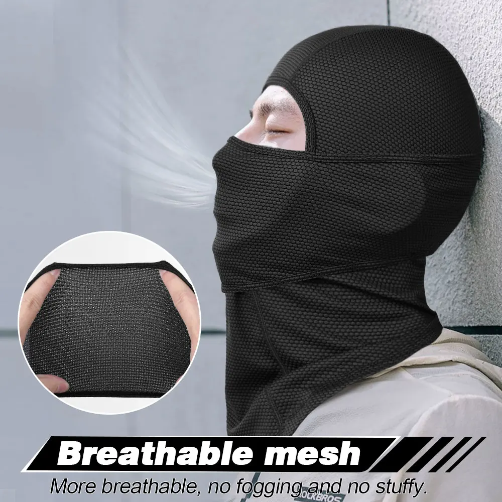 Quick-drying Balaclava Summer Breathable Full Face Mask Hood Cap Soft Sport Hiking Camping Cycling Fishing Beanies Helmet Liner