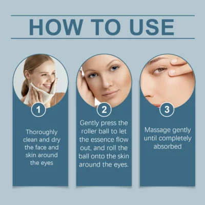 West&Month Eye Serum Roller Ball Remove Dark Circles Fine Line Lifting Puffiness Reduce Wrinkles Eye Bag Massage Korean Skincare