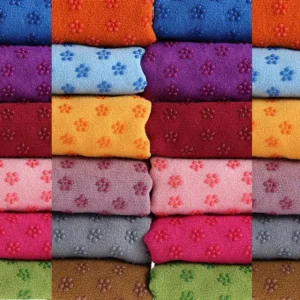 Alternative view of 183*63cm Portable Anti-slip Sweat-absorbent Yoga Mat Towel Cloth Mat Ultra-thin Yoga Blanket Towel Blanket Workout with Bag