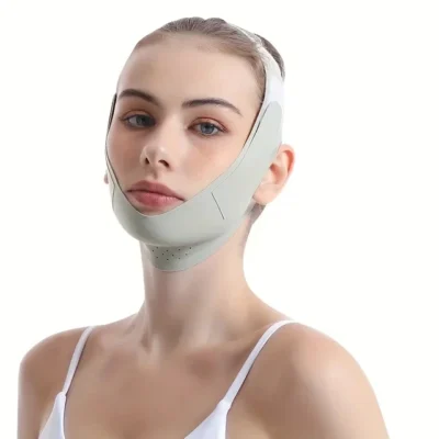 Elastic Face Slimming Bandage V Shaper Women Chin Cheek Lift Up Belt Slimmer Tighting Reusable Strap Facial Massage Beauty Tool