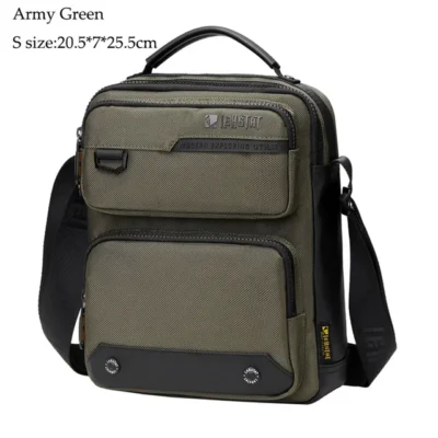 Men Multifunctional Fashion Anti-theft Shoulder Bag Travel Waterproof Oxford Crossbody Sling Bag Casual Messenger Pack For Male