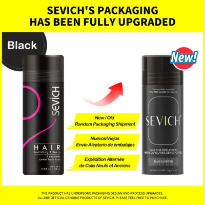 Sevich 25g 10 Colors Keratin Hair Loss Building Fiber Hair Growth Fiber Refill Hair Loss Concealer Blender Hair Care Product