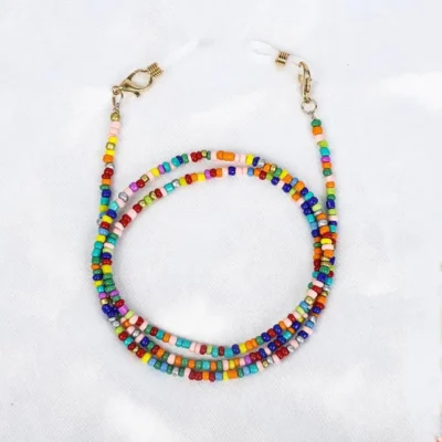 Boho Beaded Glasses Chains Colored Mask Strap Women Face Mask Lanyard Anti Slip Women's Neck Chain For Eyeglass Sunglasses