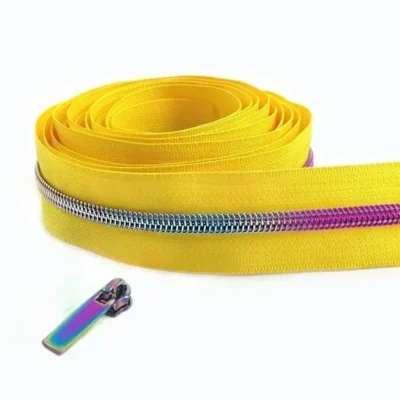 2/5/8/10M 5# Meetee Sewing Nylon Zipper Tape Clothes Zippers Puller Head Bag Jacket Zip Coil Closure Replace Repair Accessories
