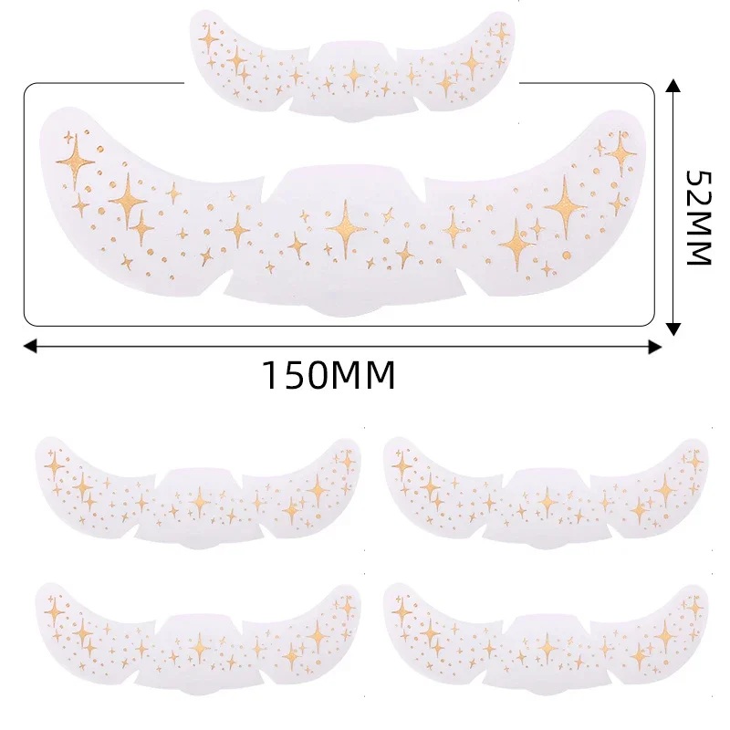 6Pcs/Set Glitter Skincare Freckles Face Tattoo Sparkle Temporary Tattoo Bow Love Kiss Makeup Patch Valentine's Day Face Tattoo