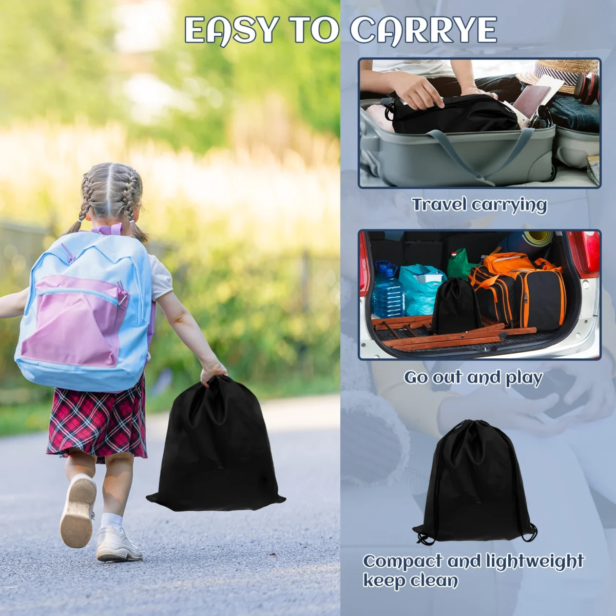 Inflatable Booster Car Seat PVC Inflatable Seat Cushion Portable Travel Seat Cushion With Storage Bag Narrow Backless Kid Seat