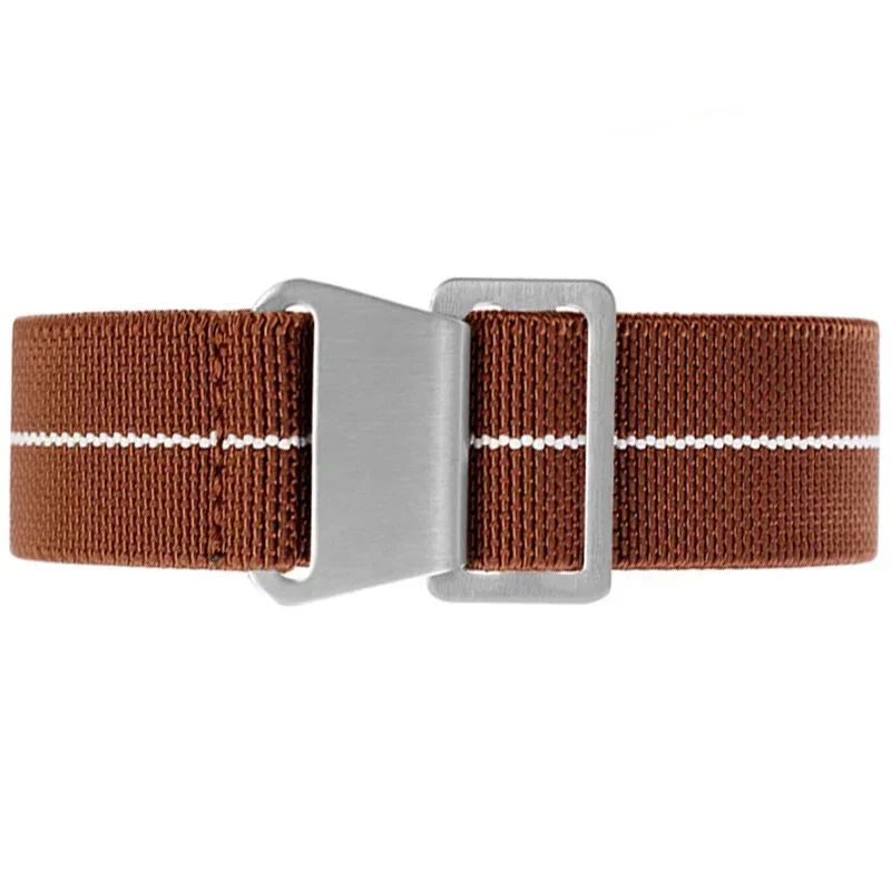60s French Troops Parachute Bag Elastic Watch Strap 20mm 22mm Nylon Watchbands Man's Universal Smart Watch Fabric Wristband