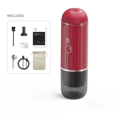 Portable Espresso Machine Heating Coffee Maker Wireless Rechargeable Concentrated Extraction Coffee Machine for Travel Office
