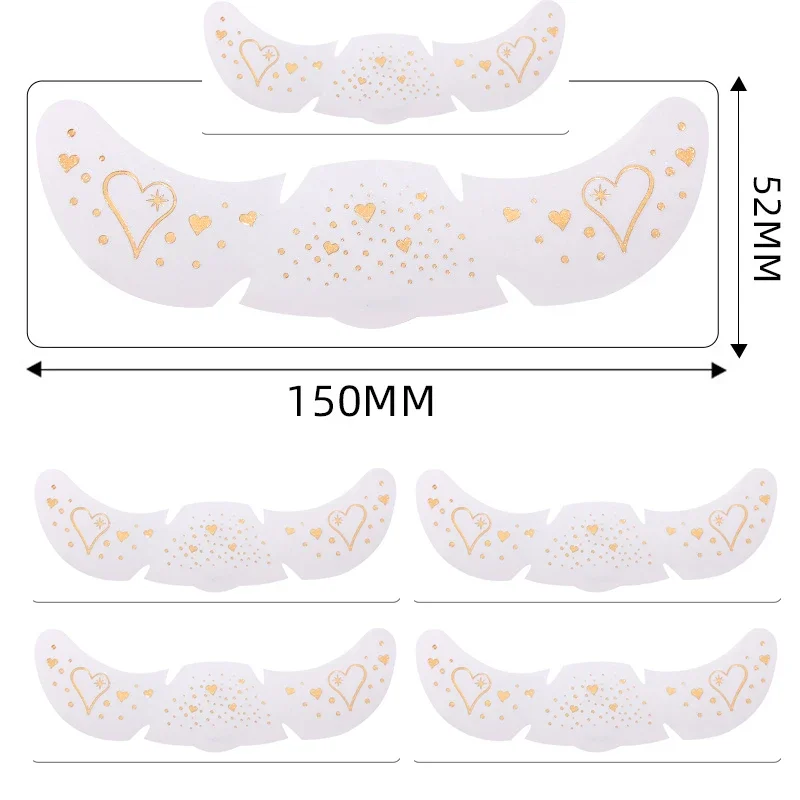 6Pcs/Set Glitter Skincare Freckles Face Tattoo Sparkle Temporary Tattoo Bow Love Kiss Makeup Patch Valentine's Day Face Tattoo